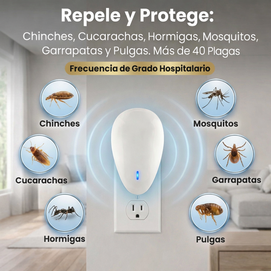 Snuzzers® Repelente ultrasónico de alta potencia para todo tipo de plagas